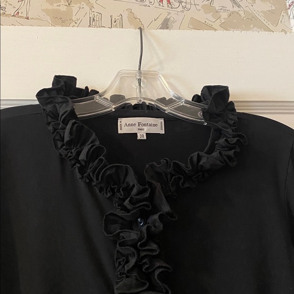 Anne Fontaine Ruffled Top. Sz. 38/ XS - Picture 4 of 9